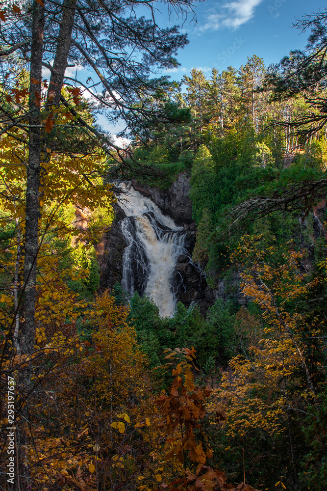 Big Manitou Falls at Pattison State Park Superior, Wisconsin Big Manitou Falls at Pattison State Park Superior, Wisconsin