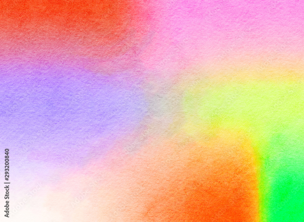 sweet vivid rainbow digital illustration with watercolor texture  background