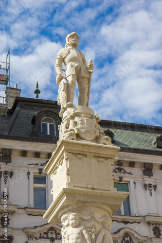 Roland fountain sculpture in Bratislava
