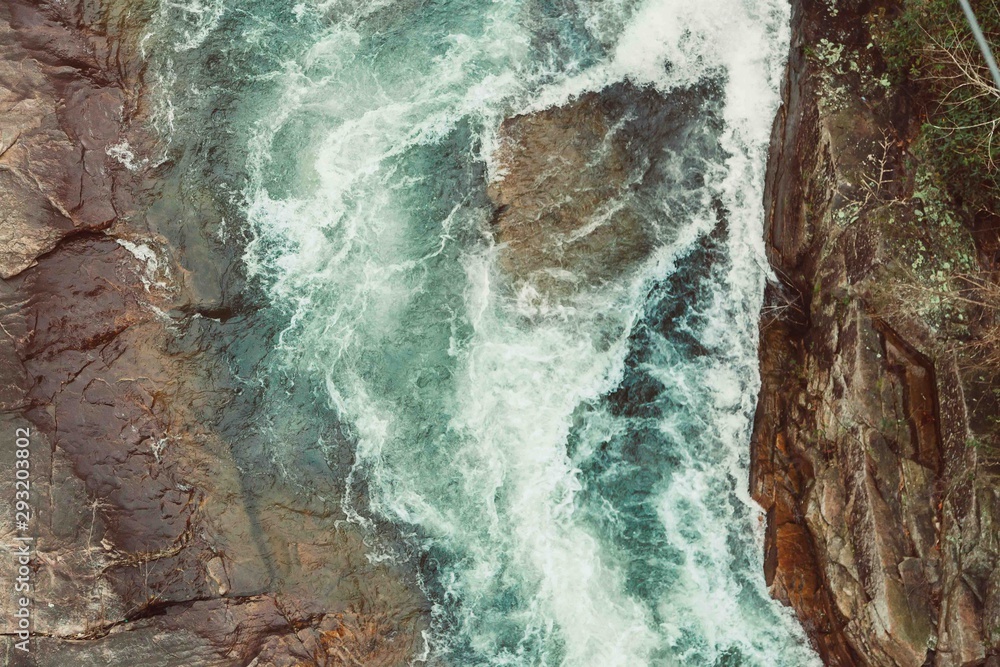 mountain rocky river in the forest mountain rocky river in the forest