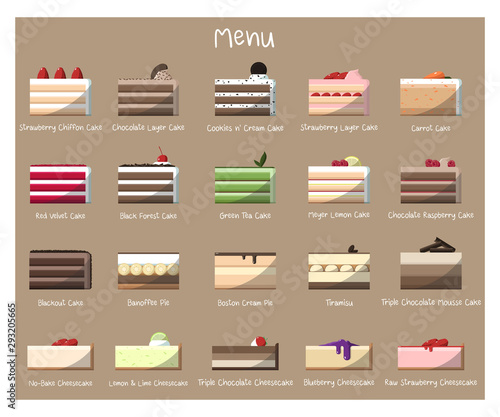 Delicious cakes to taste