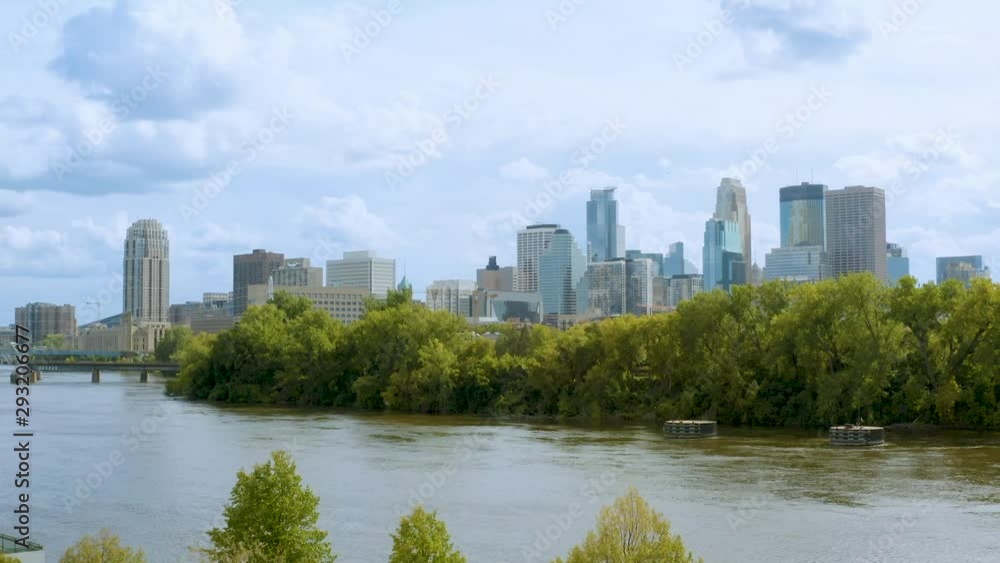 Downtown Minneapolis across the Mississippi River Downtown Minneapolis across the Mississippi River