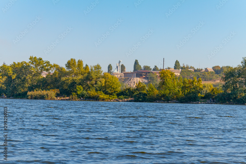Fototapeta premium Dnieper floods on the Dnieper River