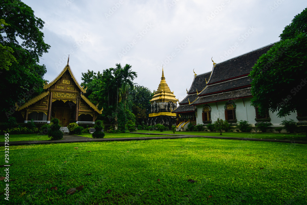 Der Wat Chiang Man Tempel bei Sonnenaufgang, Chiang Mai, Thailand