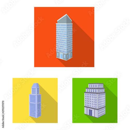 Isolated object of construction and building icon. Set of construction and estate stock symbol for web. photo