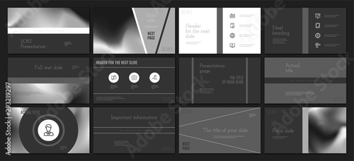 Presentation template design