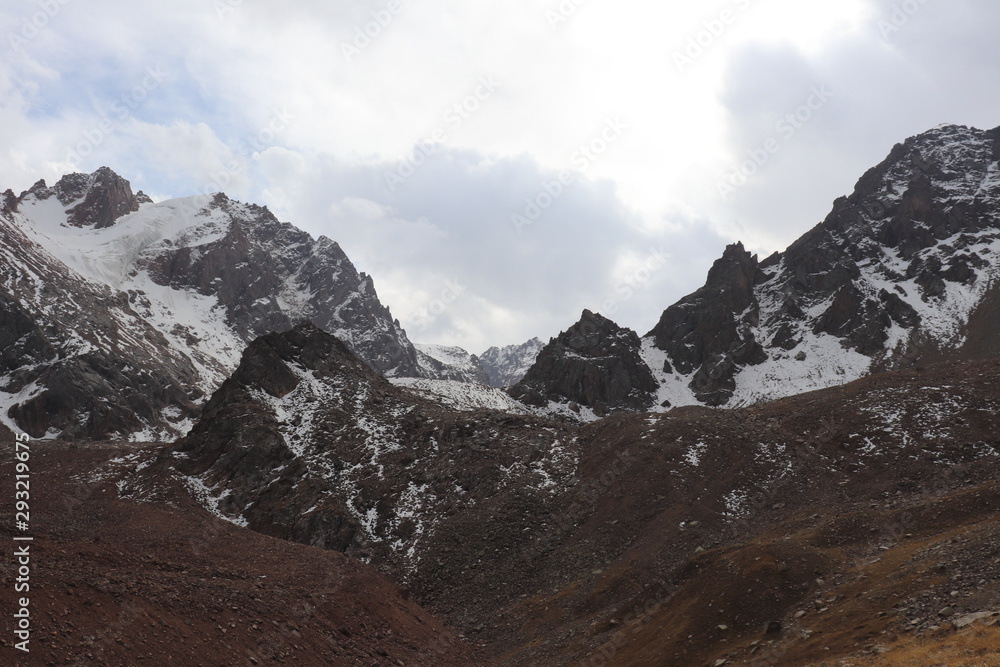 mountains in winter