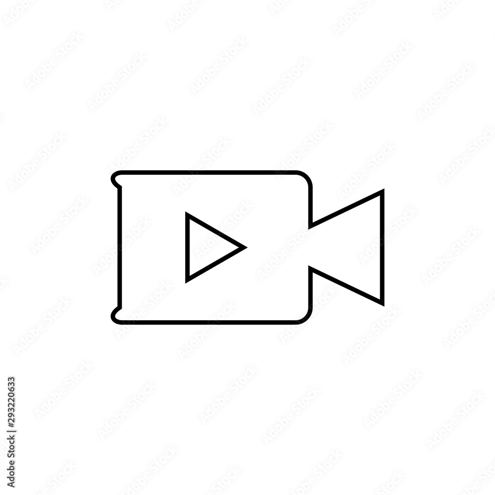 Video camera icon. Live video button. Image attachment symbol Video camera icon. Live video button. Image attachment symbol
