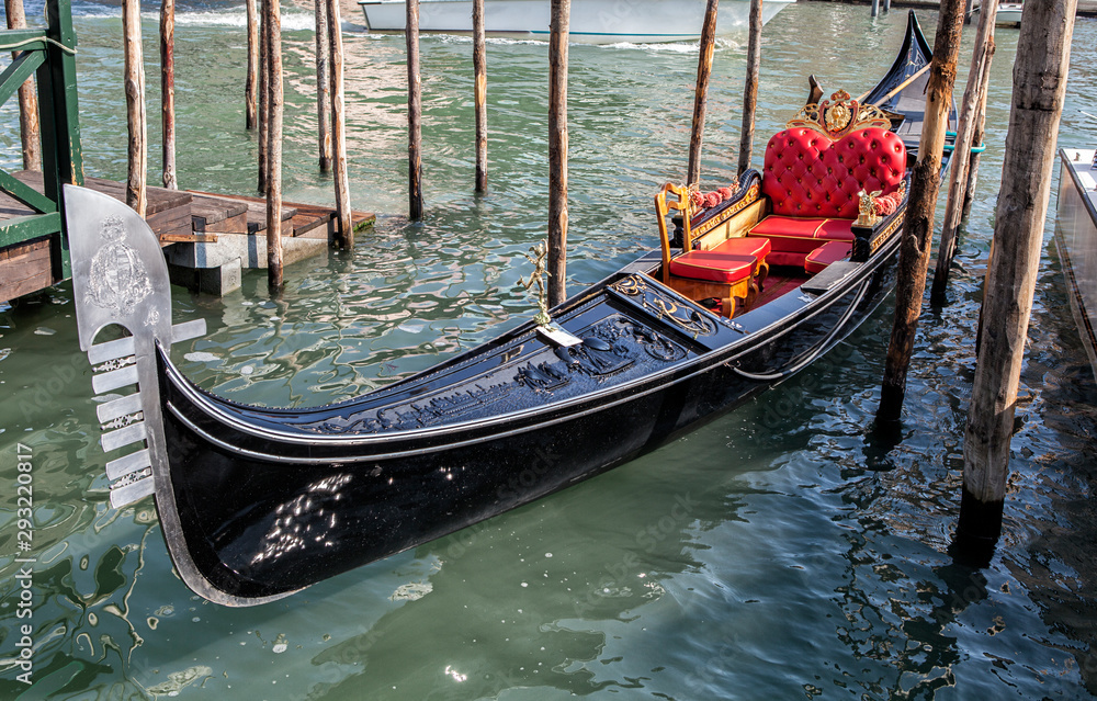 The famous and unique Venetian gondola