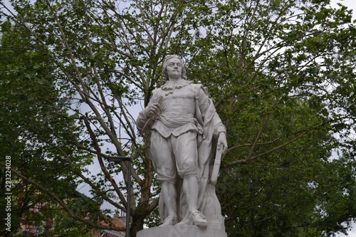 Statue of Jacob Jordaens  Flemish Baroque Painter  1593     1678   in Antwerp  Belgium