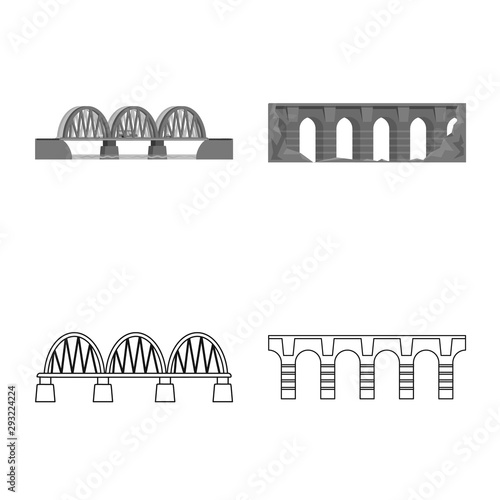 Vector design of connection and design sign. Set of connection and side stock symbol for web.