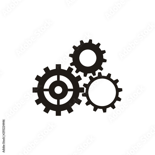 Industrial Gears Cog Wheel Machine logo design