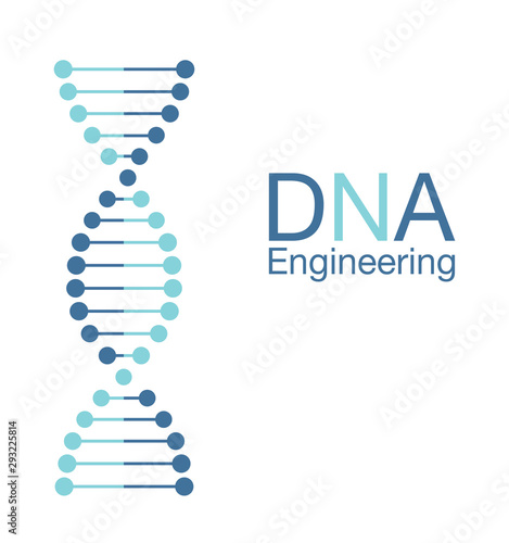 Thin line concept. DNA Icons set vector illustration. Polygonal DNA concept. Deoxyribonucleic Acid symbol. DNA vector. Genetic sign, elements Chromosome