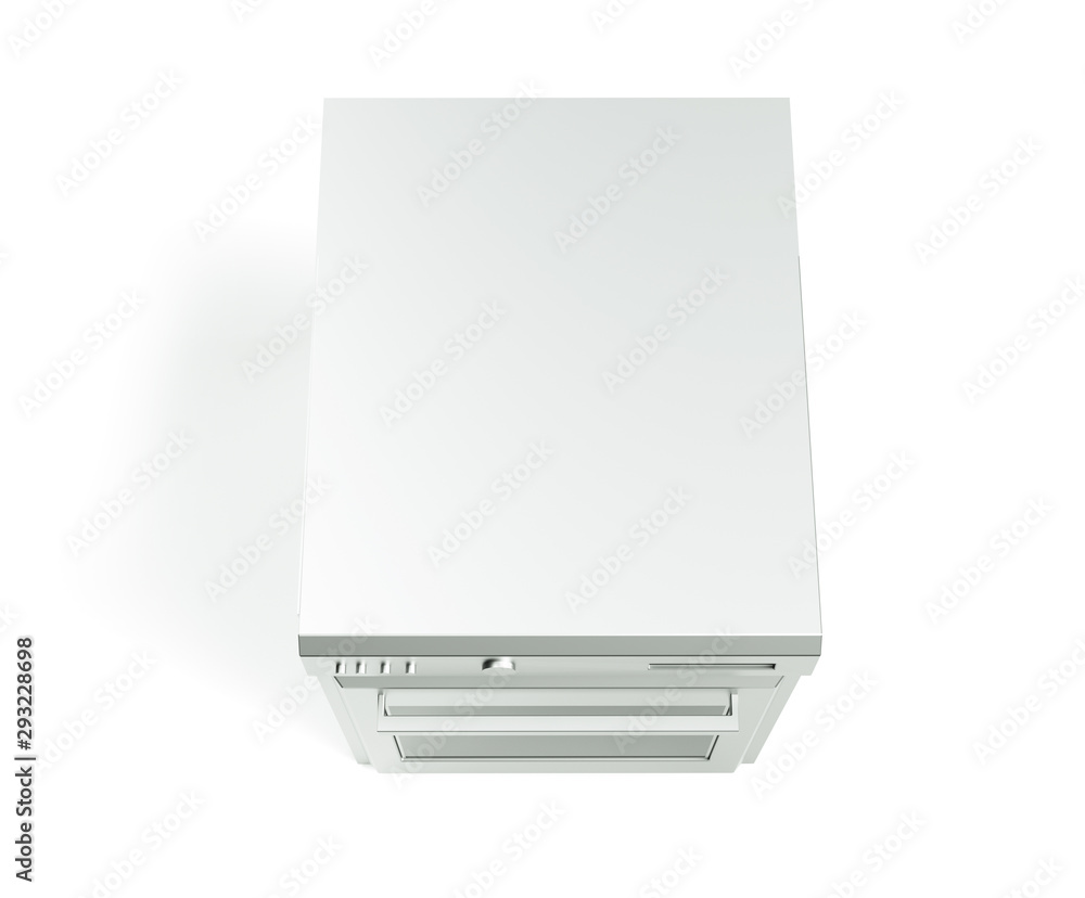 professional oven on a white background 3d render professional oven on a white background 3d render