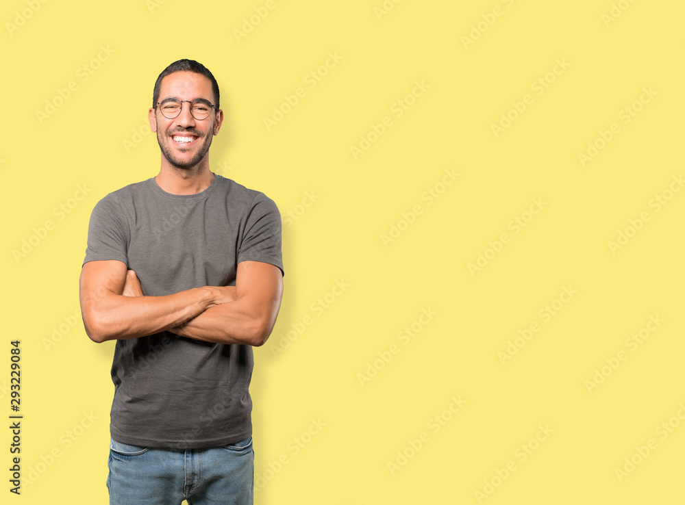 Happy young man posing Happy young man posing