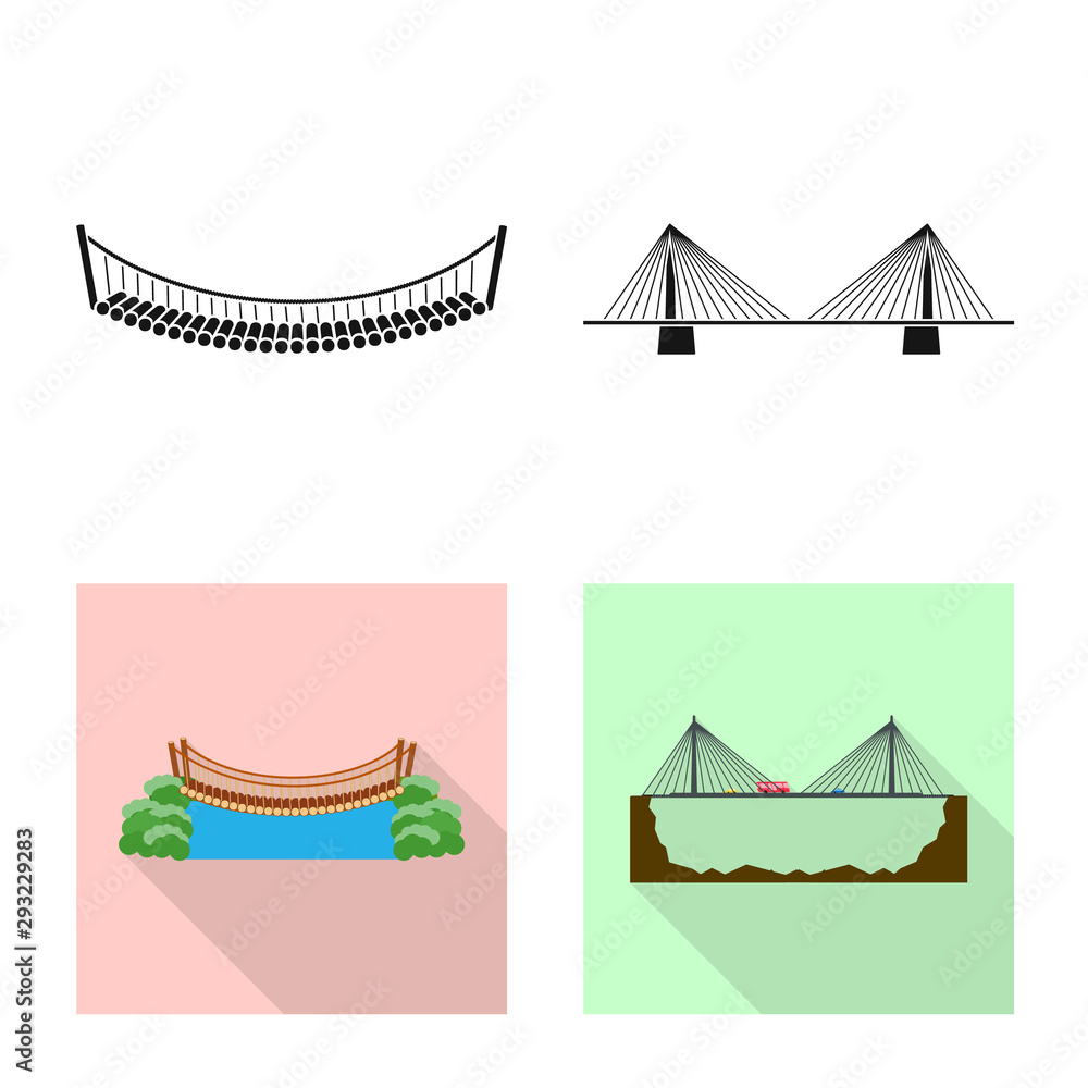 Isolated object of connection and design icon. Set of connection and side stock symbol for web. Isolated object of connection and design icon. Set of connection and side stock symbol for web.
