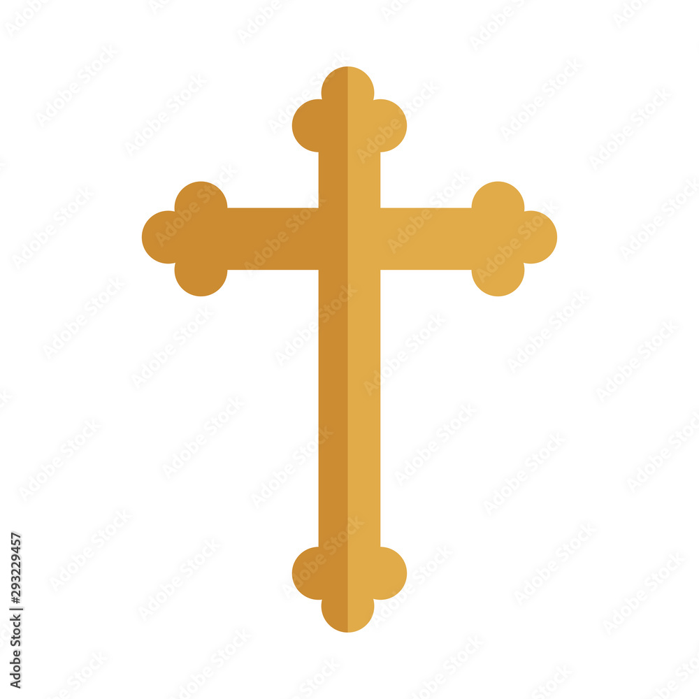 christian cross icon vector design template christian cross icon vector design template