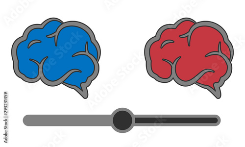 brain icon pin vector 