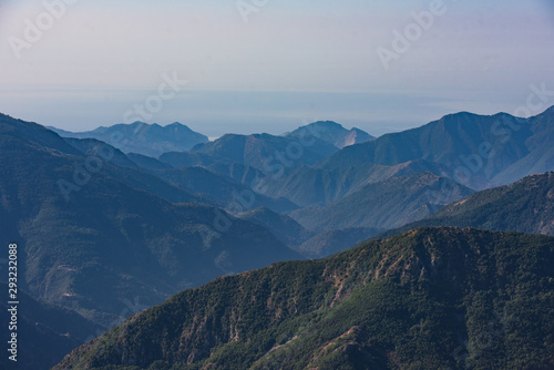 Landscapes of the French Alps, mountains, peaks, altitude of about 1000 meters above sea level © nikolas