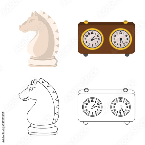 Vector design of checkmate and thin logo. Set of checkmate and target stock symbol for web.
