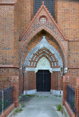 Architectural detail of Cathedral Basilica of the Assumption or Pelplin Abbey is a former Cistercian abbey, located in Pelplin, Poland, to the south of Gdansk. photo