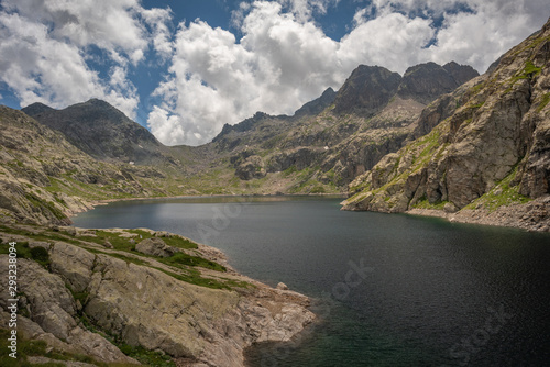 French Alps, Valley of Miracles, mountain lakes, pristine nature. Mercantour National Park © nikolas