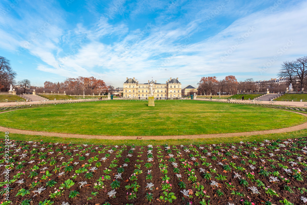 Luxembourg Palace in Jardin du Luxembourg, Paris.