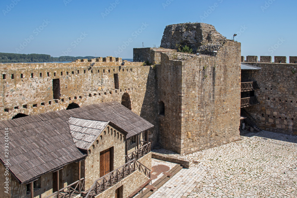 Ruins of Fortressr in town of Smederevo, Serbia