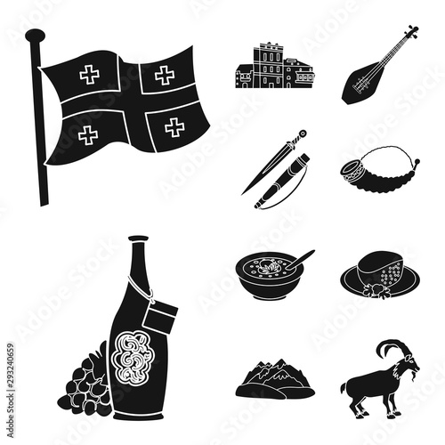 Isolated object of heritage and originality icon. Collection of heritage and traditions stock symbol for web.