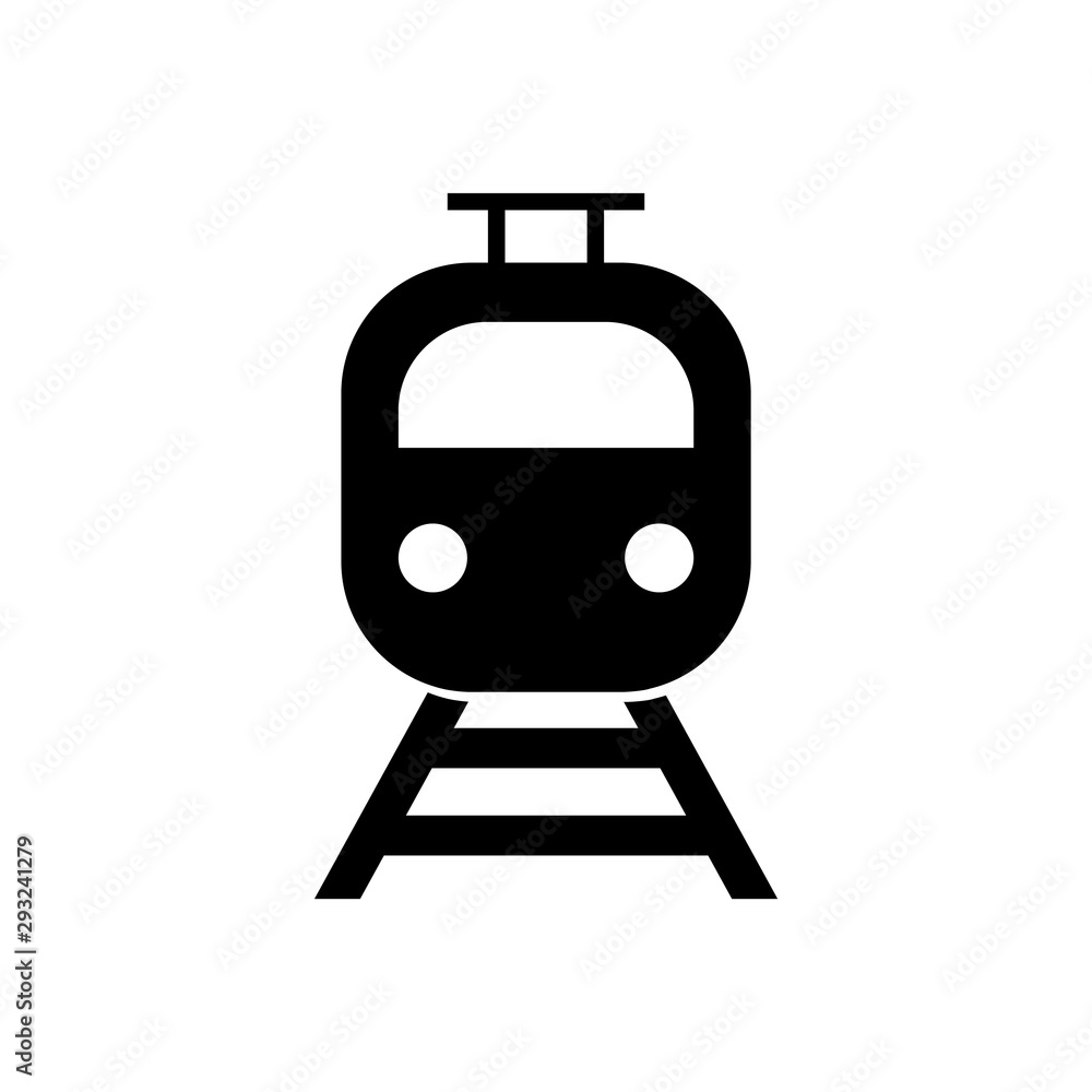 Tram icon, logo isolated on white background Tram icon, logo isolated on white background