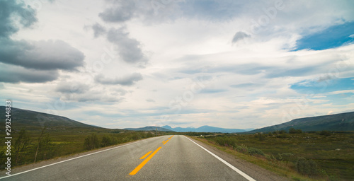 empty road in Norway