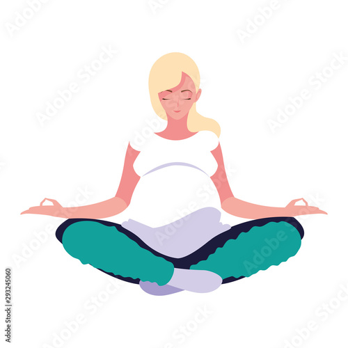 Isolated pregnant woman design icon