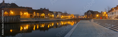 Kortrijk lowered river borders photo