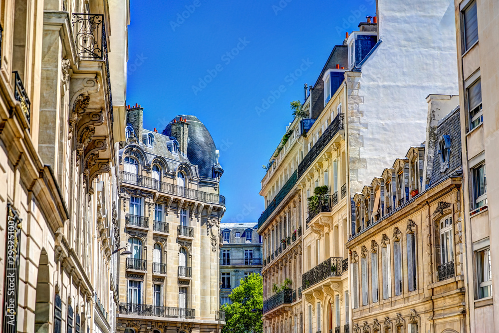 Sights and architecture of Paris France