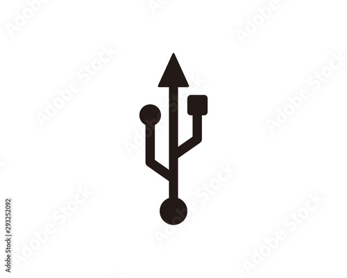 USB icon symbol vector