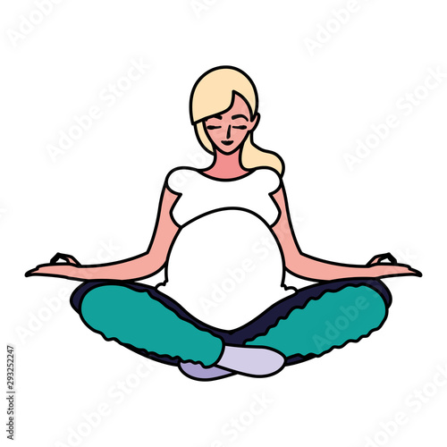 Isolated pregnant woman design icon