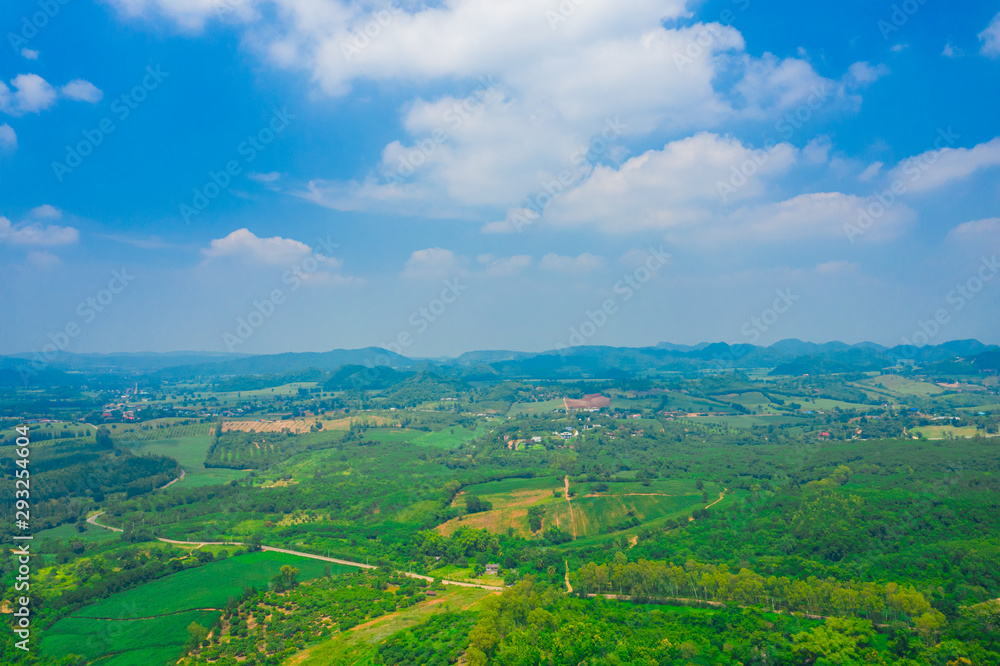 Aerial landscape of Nakornratchasrima province, Thailand Aerial landscape of Nakornratchasrima province, Thailand