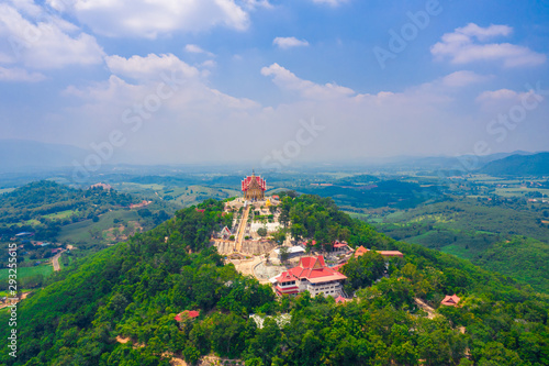 Wallpaper Mural Aerial view of Wat Pa Phu Hai Long located on top of the mountain in Nakhon Ratchasima Province, Thailand Torontodigital.ca