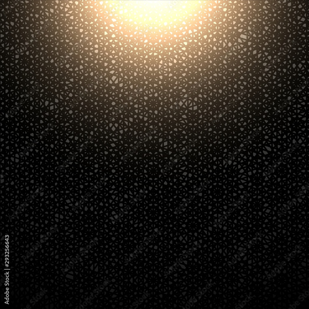 Mystery black wall textured background. Bright light on ornamental dark backdrop. Stylish decor template. Mystery black wall textured background. Bright light on ornamental dark backdrop. Stylish decor template.