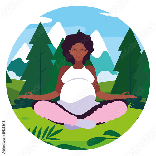 Isolated pregnant woman design icon