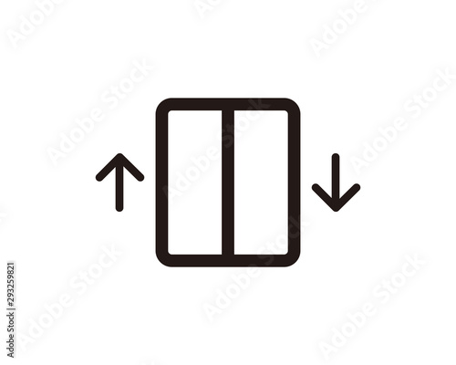 Elevator icon symbol vector