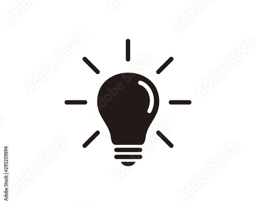 Light bulb icon symbol vector