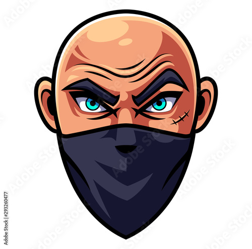 Bald man head esports Logo