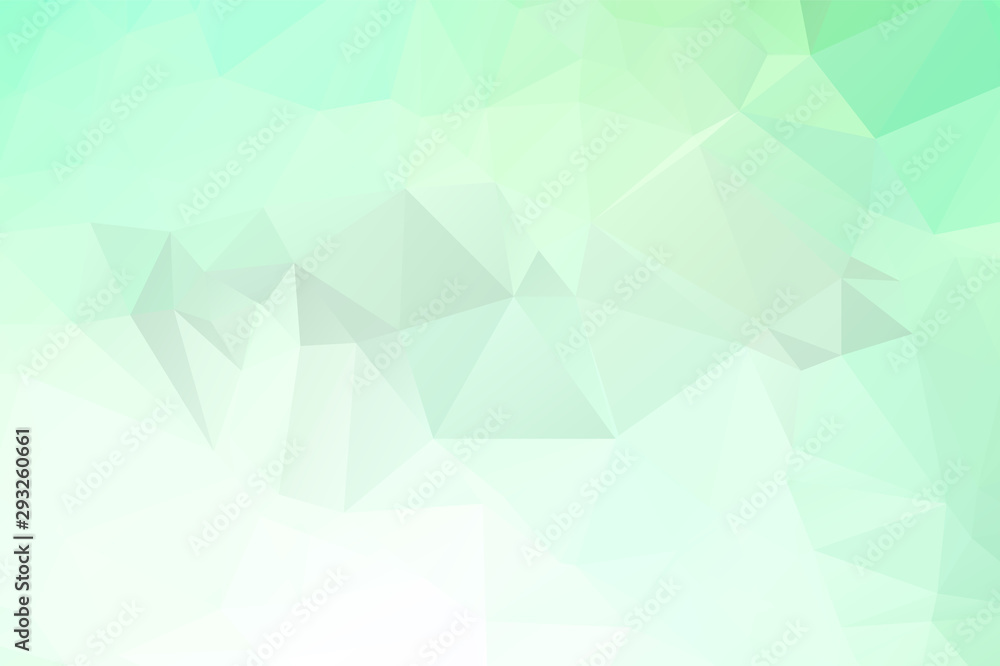 Light Green vector polygon abstract backdrop. Polygonal abstract vector with gradient. Textured pattern for your backgrounds