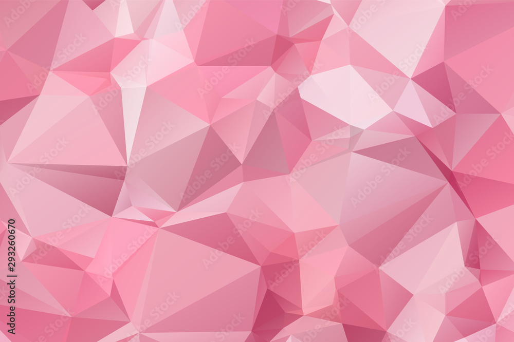 Fototapeta premium Light Pink vector modern geometric abstract background , Multicolor, Rainbow vector triangle mosaic template