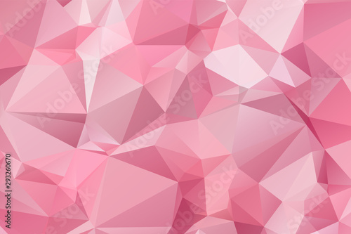 Light Pink vector modern geometric abstract background , Multicolor, Rainbow vector triangle mosaic template
