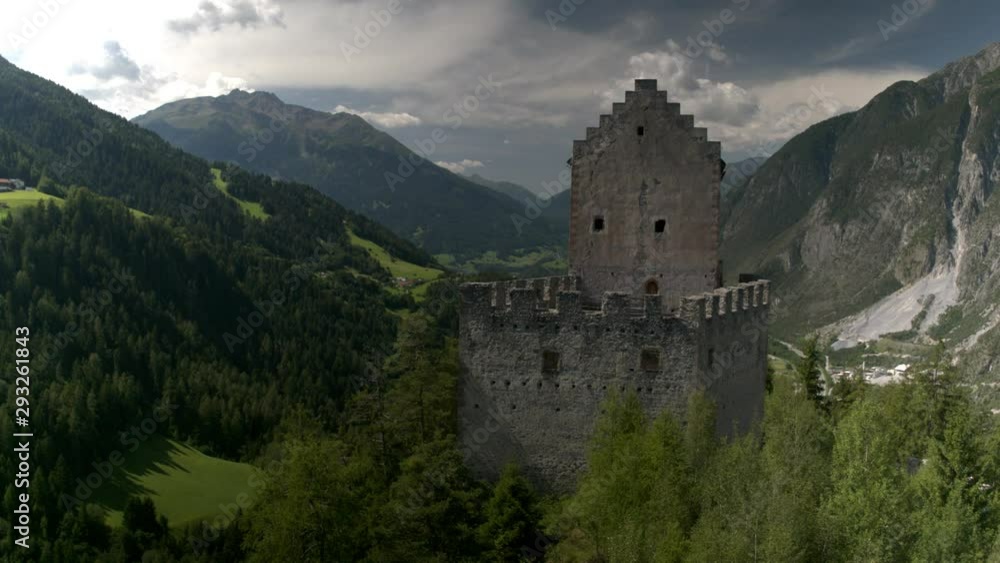 flight around alpine austrian caste kronburg flight around alpine austrian caste kronburg