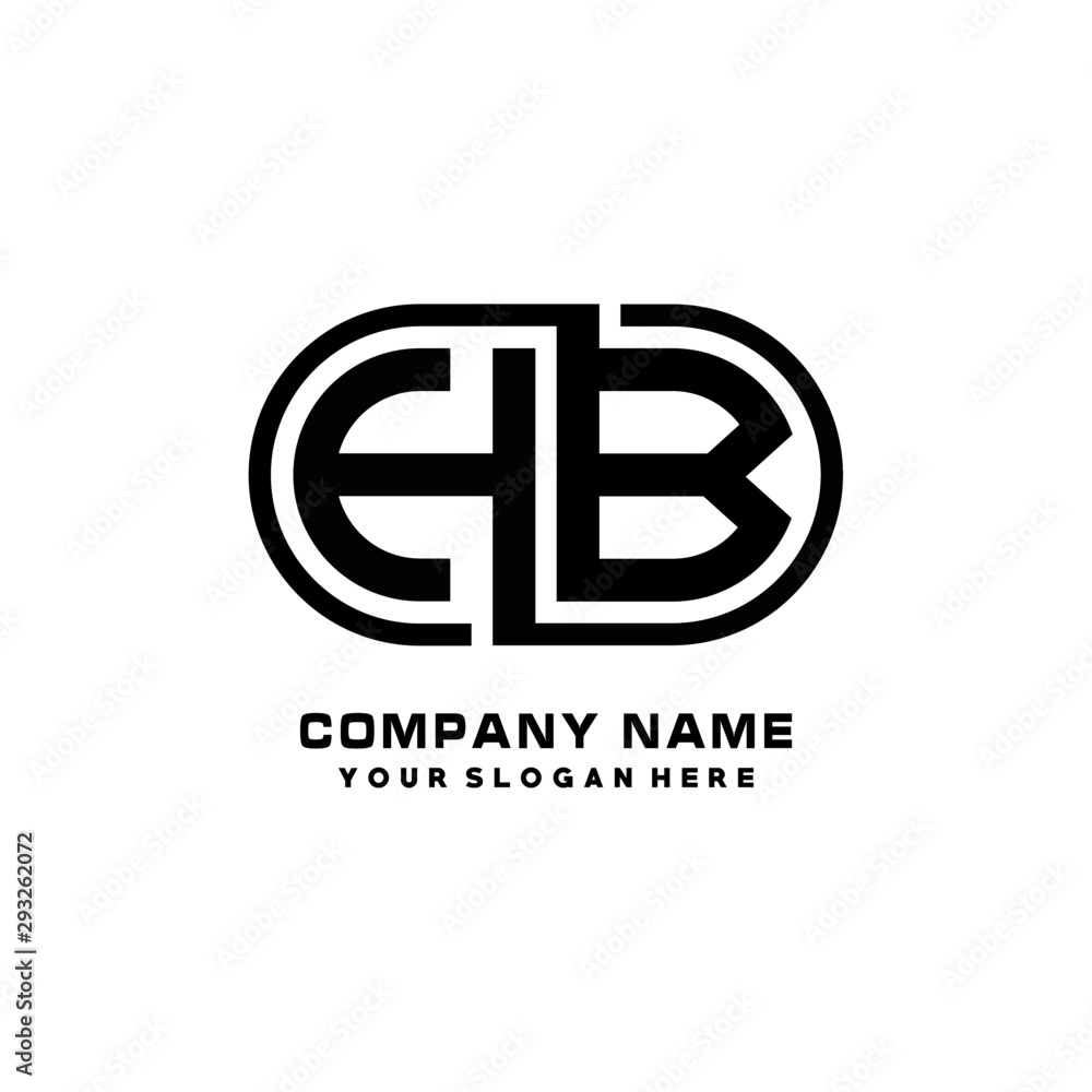 HC initial letters looping linked oval elegant logo blue, black HC initial letters looping linked oval elegant logo blue, black