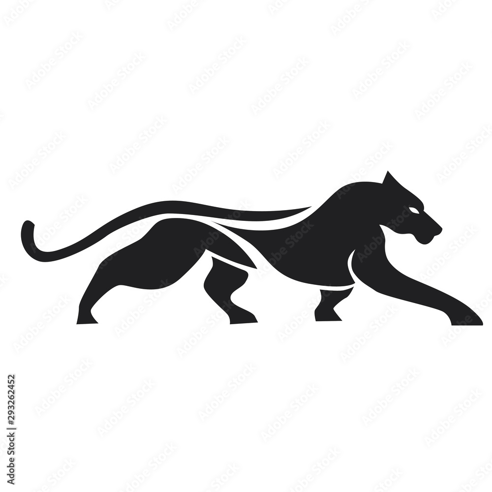 Obraz premium puma logo design vector template
