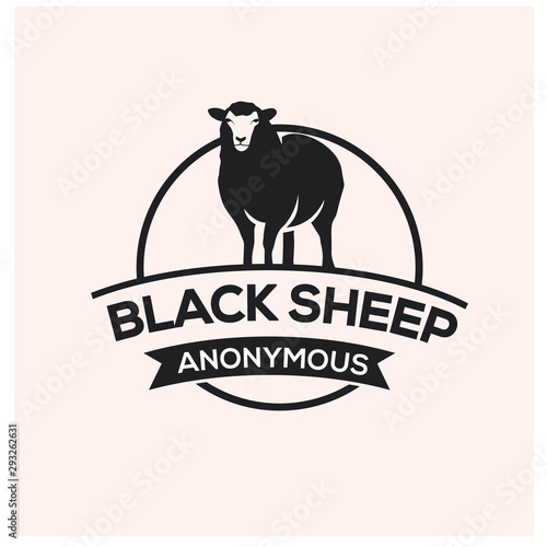black sheep logo design